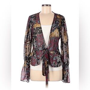 [3 for $40] BCBG wrap tie blouse